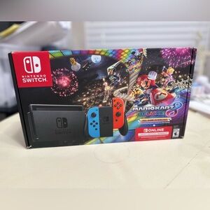Nintendo Switch w/ Mario Kart 8 Deluxe and Ring Adventure Game (NEW in box!)